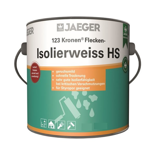 Jaeger Kronen Flecken-Isolierweiss 123HS, Absperrgrund Isoliergrund