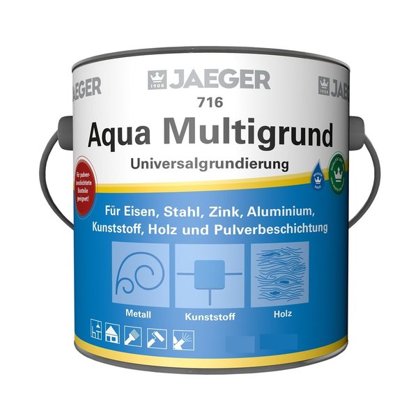 Jaeger Aqua Multigrund 716 Universalgrundierung mit Rostschutz, weiss