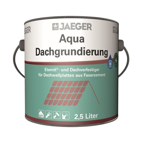 Jaeger Aqua Dachgrundierung 619, grün lasierend, wasserverdünnbar