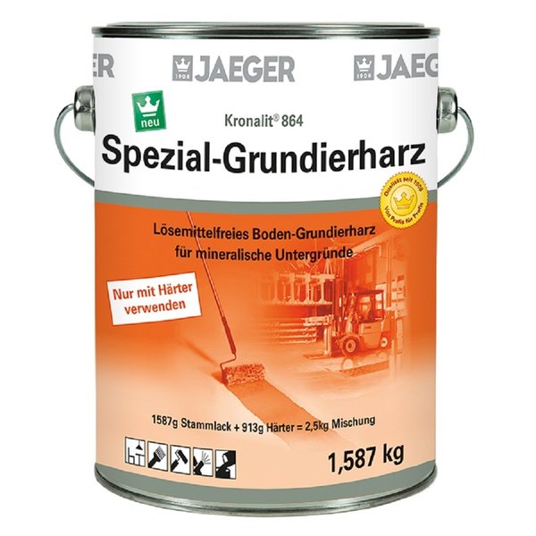 Jaeger Kronalit 2K Spezial-Grundierharz 864, farblos (2,5 kg)