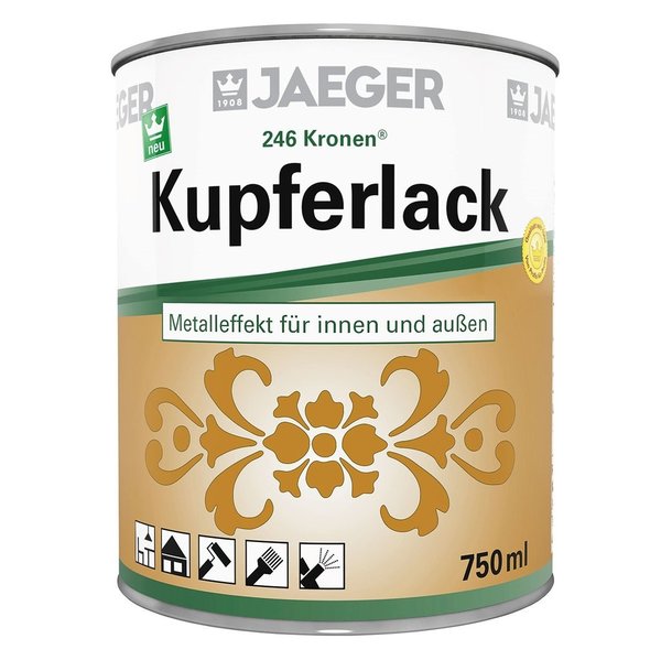 Jaeger Kronen Metallic-Lack 246, Trendfarbe mit Metalleffekt