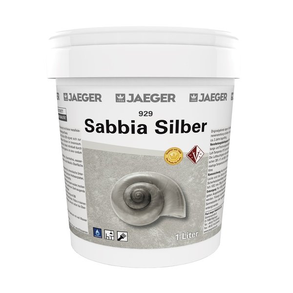 Jaeger SABBIA 929, metallic Effektbeschichtung mit feiner Sand-Struktur 1,0 Ltr.